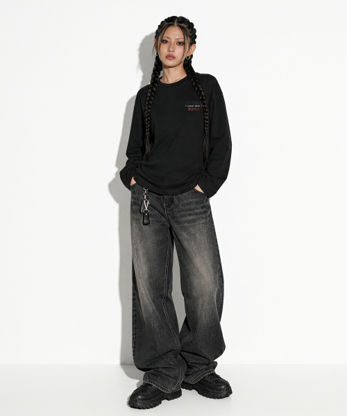 ARTISTWEAR(アーティストウェア)の「シントブリ 長袖Tシャツ(Tシャツ/カットソー・レディース・ブラック/オートミール/タン・MEDIUM/LARGE/X-LARGE/XX-LARGE)」の10枚目の写真