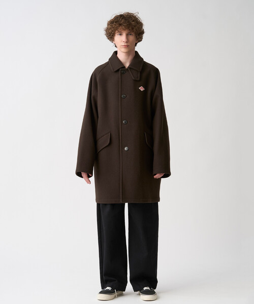 DANTON（ダントン）の「Men's Wool Melton Half Coat（ピーコート・メンズ・ネイビー/ブラウン系その他2/グレー/ベージュ系その他・42/40/38/44）」の5枚目の写真