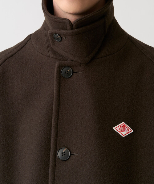 DANTON（ダントン）の「Men's Wool Melton Half Coat（ピーコート・メンズ・ネイビー/ブラウン系その他2/グレー/ベージュ系その他・42/40/38/44）」の9枚目の写真