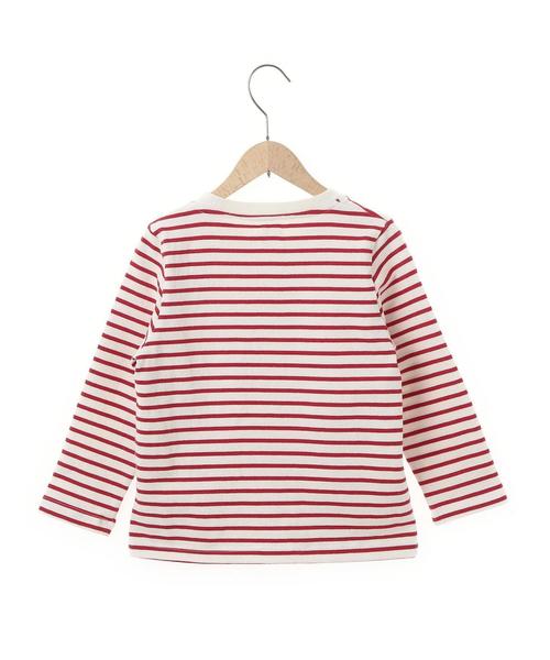 coen(コーエン)の「【coen kids】ボーダークルーネックカットソー(100~150cm)(Tシャツ/カットソー・キッズ・グレー/ホワイト/ネイビー・100/130/110/120/150/140)」の4枚目の写真