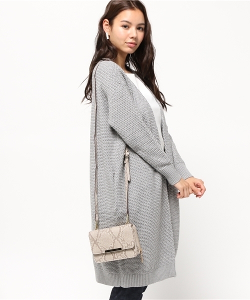 MOUSSY（マウジー）の「Jagged stitch CD（カーディガン/ボレロ・レディース・ライトブルー/ライトグレー/ホワイト・FREE）」の13枚目の写真