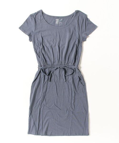 PACT（パクト）の「WOMEN'S-POCKET DRESS　レディース　オーガニックコットン　ポケット　ドレス（チュニック・レディース・チャコールグレー/グリーン系その他・X-SMALL/SMALL/MEDIUM）」の2枚目の写真