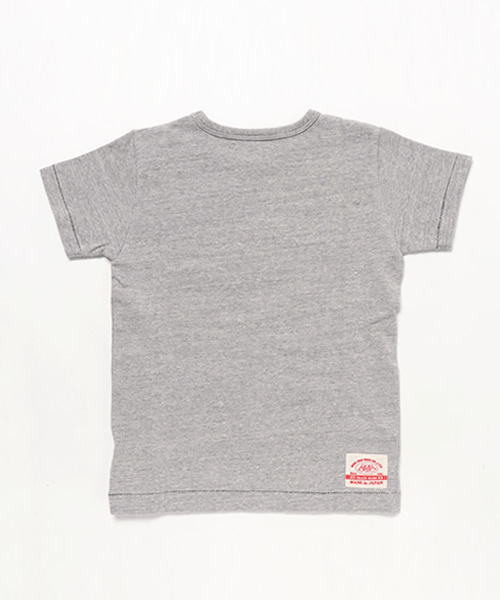 BOOFOOWOO（ブーフーウー）の「波乗りスヌーピー半袖Tee（Tシャツ/カットソー・キッズ・グレー/ナチュラル/ネイビー・150/140）」の4枚目の写真