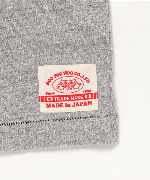 BOOFOOWOO（ブーフーウー）の「波乗りスヌーピー半袖Tee（Tシャツ/カットソー・キッズ・グレー/ナチュラル/ネイビー・150/140）」の8枚目の写真