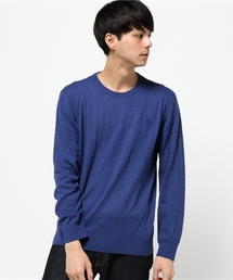 BLACK LABEL CRESTBRIDGE | ケーブルクルーネック　ニット(ニット/セーター)