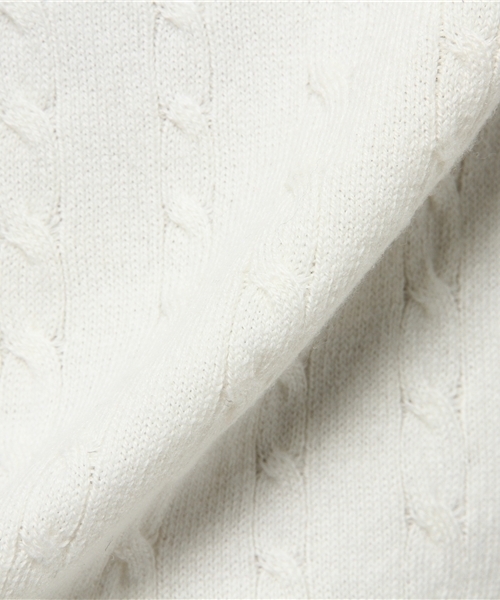 BLACK LABEL CRESTBRIDGE(ブラックレーベル・クレストブリッジ)の「ケーブルクルーネック ニット(ニット/セーター・メンズ・グリーン/ブラック/ネイビー/オフホワイト/グレー/ブルー/ベージュ/イエロー/オレンジ・L/M/LL)」の16枚目の写真