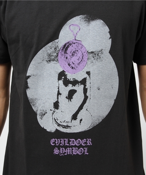 SERENITY.STILLMOMENT（セレニティースティルモーメント）の「EVILDOER SYMBOL Tee（Tシャツ/カットソー・メンズ・ホワイト/チャコールグレー・LARGE/MEDIUM）」の8枚目の写真