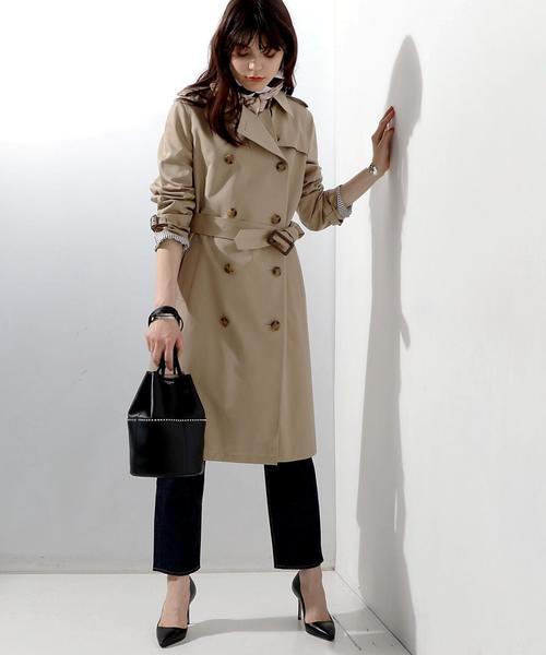 UNITED ARROWS(ユナイテッドアローズ)の「○UBBT C/GABA トレンチ コート◆(トレンチコート・レディース・ベージュ/オリーブ・36/40/38/34)」の9枚目の写真