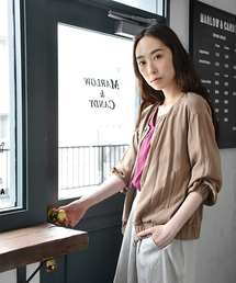 studio CLIP | DAYS‐ギャザーZIPブルゾン(ブルゾン)