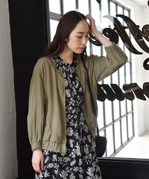 studio CLIP | DAYS‐ギャザーZIPブルゾン(ブルゾン)