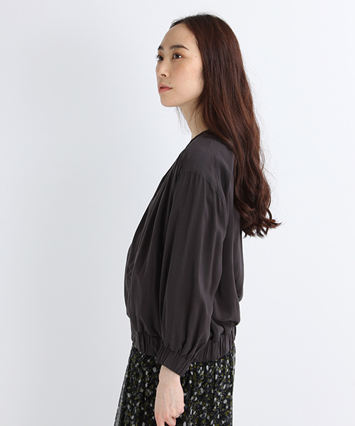 studio CLIP(スタディオクリップ)の「DAYS‐ギャザーZIPブルゾン(ブルゾン・レディース・ベージュ/スモーク/カーキ・MEDIUM/XX-LARGE/LARGE/X-LARGE)」の10枚目の写真