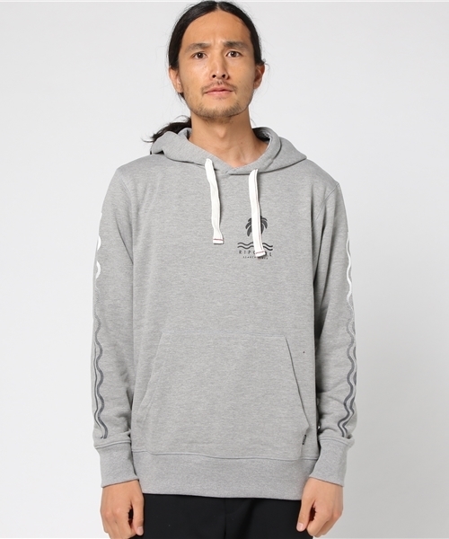 rip curl（リップカール）の「【RIP CURL リップカール】パーカー/プルオーバー パーカー 袖プリント バックプリント（パーカー・メンズ・ブラック/グレー系その他・MEDIUM/LARGE）」の2枚目の写真
