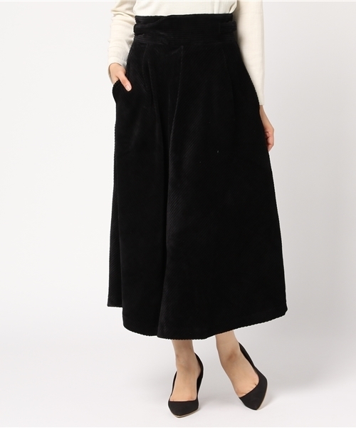 SLY（スライ）の「コール VELOURS フレアM/SK（スカート・レディース・ブラック/ダークグリーン・1/2）」の12枚目の写真