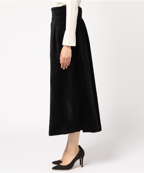 SLY（スライ）の「コール VELOURS フレアM/SK（スカート・レディース・ブラック/ダークグリーン・1/2）」の9枚目の写真