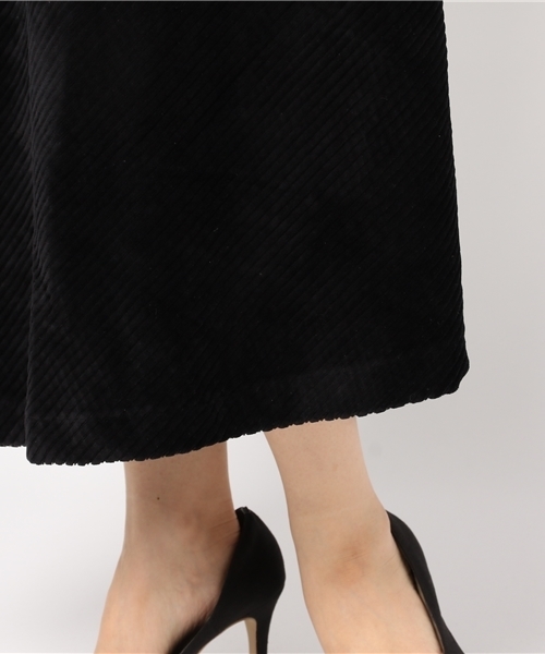 SLY（スライ）の「コール VELOURS フレアM/SK（スカート・レディース・ブラック/ダークグリーン・1/2）」の10枚目の写真