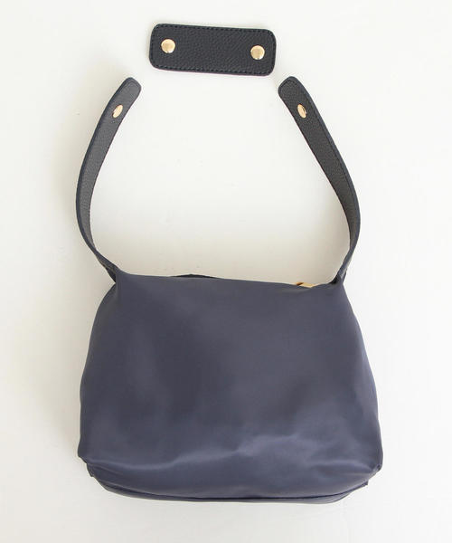 BEAUTY&YOUTH UNITED ARROWS(ビューティーアンドユースユナイテッドアローズ)の「BY∴ フェイクレザースクエアバンブーハンドルバッグ ◆(トートバッグ・レディース・ブラック/ダークグリーン/ネイビー・FREE)」の15枚目の写真