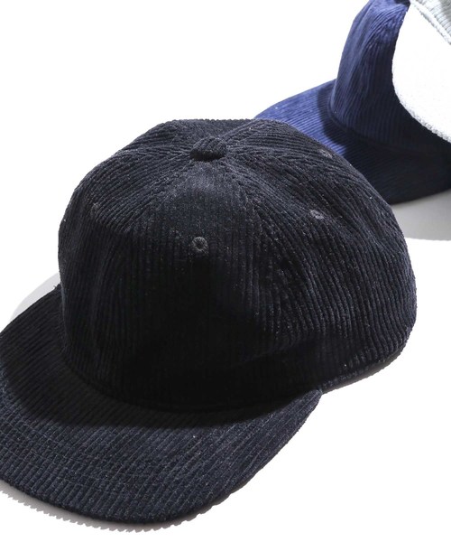 WEGO（ウィゴー）の「WEGO/コーデュロイキャップ（キャップ・メンズ・ブラック/ネイビー/ライム・FREE）」の2枚目の写真