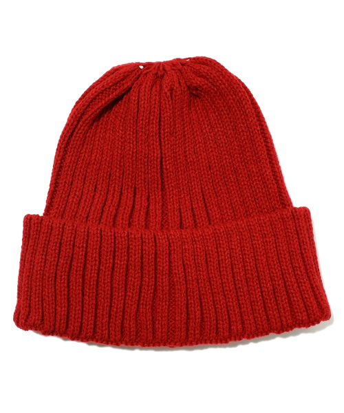 R.NEWBOLD（アールニューボールド）の「KNIT CAP/225423/§（ニットキャップ/ビーニー・メンズ・ブラック/グリーン/ブルー/キャメル/レッド・FREE）」の6枚目の写真