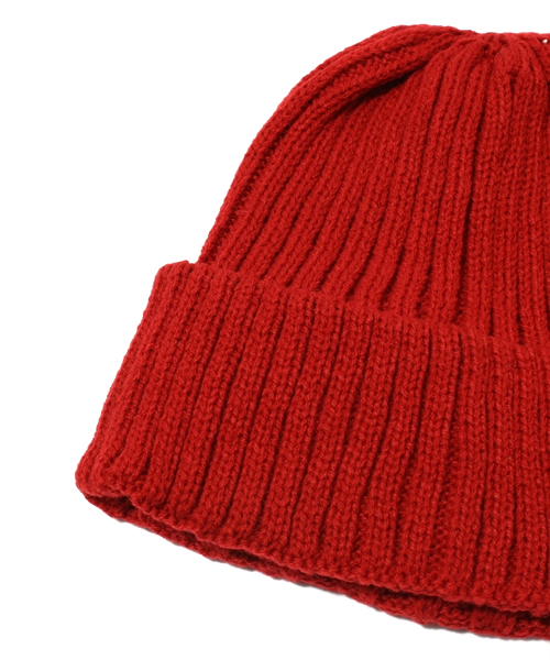 R.NEWBOLD（アールニューボールド）の「KNIT CAP/225423/§（ニットキャップ/ビーニー・メンズ・ブラック/グリーン/ブルー/キャメル/レッド・FREE）」の7枚目の写真