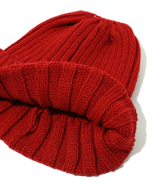 R.NEWBOLD（アールニューボールド）の「KNIT CAP/225423/§（ニットキャップ/ビーニー・メンズ・ブラック/グリーン/ブルー/キャメル/レッド・FREE）」の8枚目の写真