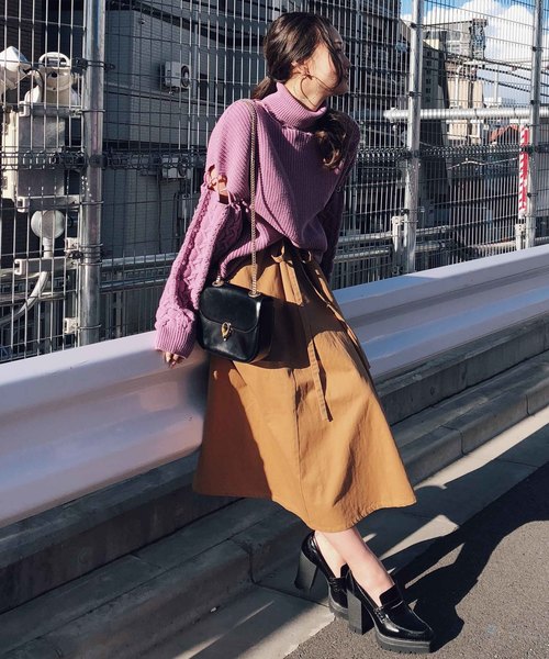 Ameri（アメリ）の「CONNECT TURTLE NECK KNIT（ニット/セーター