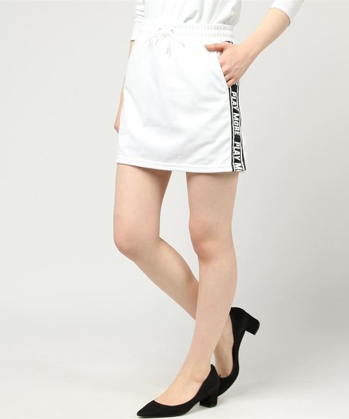 WEGO(ウィゴー)の「WEGO/テープロゴスカパン(スカート・レディース・ホワイト/ブラック/杢グレー・FREE)」の8枚目の写真