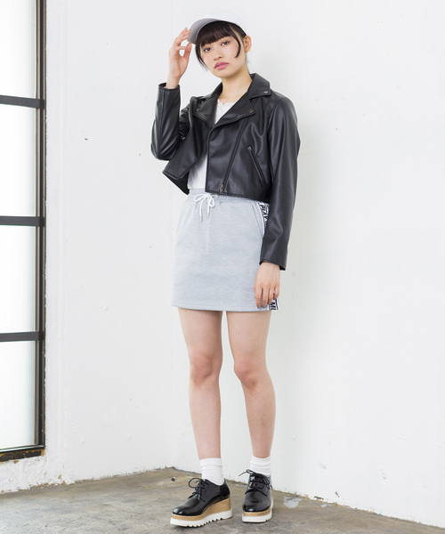 WEGO(ウィゴー)の「WEGO/テープロゴスカパン(スカート・レディース・ホワイト/ブラック/杢グレー・FREE)」の20枚目の写真