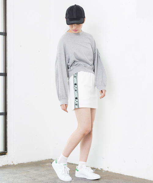 WEGO(ウィゴー)の「WEGO/テープロゴスカパン(スカート・レディース・ホワイト/ブラック/杢グレー・FREE)」の15枚目の写真