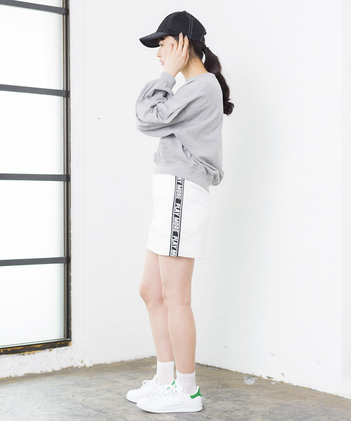 WEGO(ウィゴー)の「WEGO/テープロゴスカパン(スカート・レディース・ホワイト/ブラック/杢グレー・FREE)」の13枚目の写真