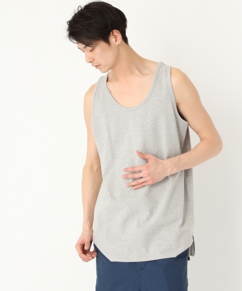 niko and...（ニコアンド）の「NミラノリブUSAコットンタンクトップ【niko and ...】（タンクトップ・メンズ・ブラック/その他1/グレー/ホワイト・MEDIUM/LARGE）」の4枚目の写真