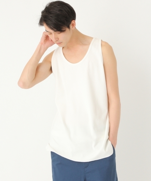 niko and...（ニコアンド）の「NミラノリブUSAコットンタンクトップ【niko and ...】（タンクトップ・メンズ・ブラック/その他1/グレー/ホワイト・MEDIUM/LARGE）」の2枚目の写真