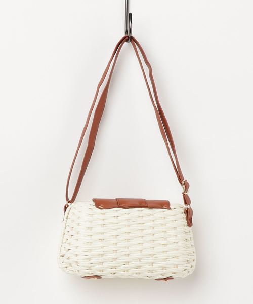 florist（フローリスト）の「カゴショルダーポーチ（かごバッグ・レディース・ホワイト/ベージュ・FREE）」の6枚目の写真