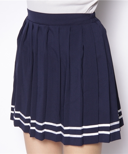 WEGO(ウィゴー)の「WEGO/ライン入りスカート(スカート・レディース・アイボリー/ネイビー/レッド・FREE)」の6枚目の写真