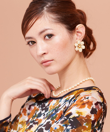 bpr BEAMS Women's | MIRIAM HASKELL for BEAMS / 別注 パールフラワー イヤリング(イヤリング)