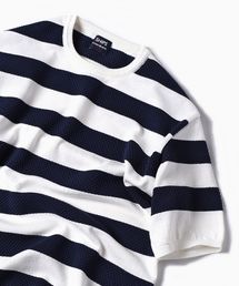 SHIPS | SC: MADE IN JAPAN コットン/リネン チェンジ プルオーバー ニット Tシャツ□(Tシャツ/カットソー)