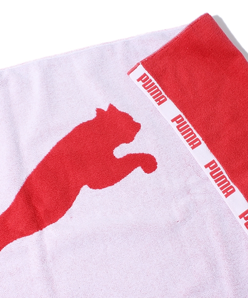 PUMA（プーマ）の「バスタオル（スポーツグッズ・メンズ・ブラック/レッド・フリー）」の4枚目の写真