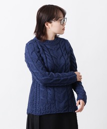 aran WOOLLEN MILLS（アランウーレンミルズ）の「スーパーソフトメリノウール ケーブル編みニット（ニット/セーター）」