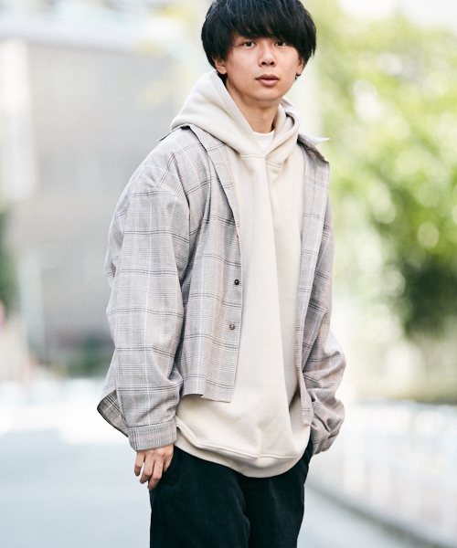 kutir（クティール）の「ｳﾗｷﾓｳbigパーカー フーディ（パーカー・メンズ・ブラック/ベージュ/パープル/ブラウン/ダークブルー・MEDIUM/LARGE）」の4枚目の写真