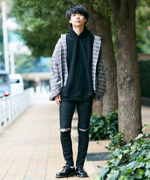 kutir（クティール）の「ｳﾗｷﾓｳbigパーカー フーディ（パーカー・メンズ・ブラック/ベージュ/パープル/ブラウン/ダークブルー・MEDIUM/LARGE）」の22枚目の写真