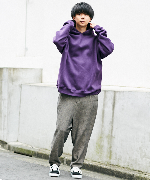 kutir（クティール）の「ｳﾗｷﾓｳbigパーカー フーディ（パーカー・メンズ・ブラック/ベージュ/パープル/ブラウン/ダークブルー・MEDIUM/LARGE）」の9枚目の写真
