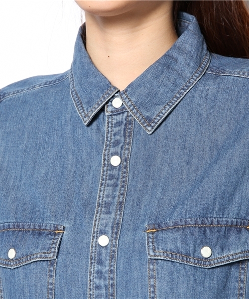 BEAUTY&YOUTH UNITED ARROWS(ビューティーアンドユースユナイテッドアローズ)の「BYBC 6OZ ダンガリーシャツ ◆(シャツ/ブラウス・レディース・ロイヤルブルー・SMALL/MEDIUM)」の5枚目の写真