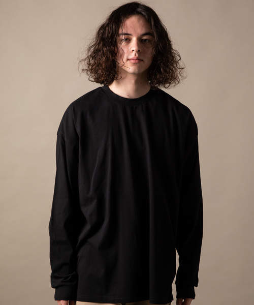 YARD PLUS（ヤードプリュス）の「YARD PLUSスリットビックロングTシャツ（Tシャツ/カットソー・メンズ・ホワイト/ライトブルー/ブラック/ベージュ・MEDIUM/LARGE）」の10枚目の写真