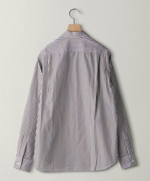 BEAUTY&YOUTH UNITED ARROWS(ビューティーアンドユースユナイテッドアローズ)の「BY ブロード ストライプ シャツ ◆(シャツ/ブラウス・メンズ・ロイヤルブルー/モカ・X-LARGE/LARGE/MEDIUM/SMALL/X-SMALL)」の9枚目の写真