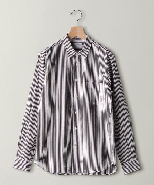 BEAUTY&YOUTH UNITED ARROWS(ビューティーアンドユースユナイテッドアローズ)の「BY ブロード ストライプ シャツ ◆(シャツ/ブラウス・メンズ・ロイヤルブルー/モカ・X-LARGE/LARGE/MEDIUM/SMALL/X-SMALL)」の10枚目の写真