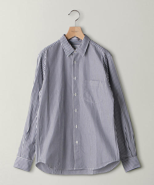 BEAUTY&YOUTH UNITED ARROWS(ビューティーアンドユースユナイテッドアローズ)の「BY ブロード ストライプ シャツ ◆(シャツ/ブラウス・メンズ・ロイヤルブルー/モカ・X-LARGE/LARGE/MEDIUM/SMALL/X-SMALL)」の11枚目の写真