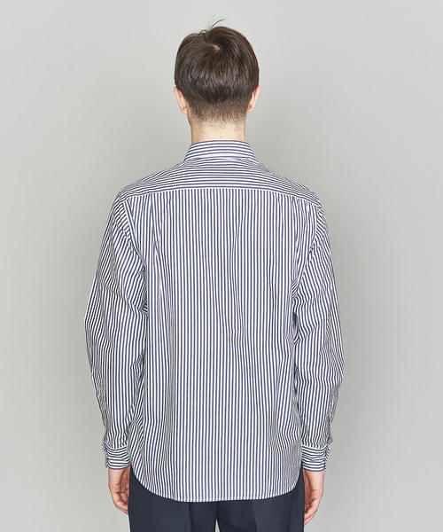 BEAUTY&YOUTH UNITED ARROWS(ビューティーアンドユースユナイテッドアローズ)の「BY ブロード ストライプ シャツ ◆(シャツ/ブラウス・メンズ・ロイヤルブルー/モカ・X-LARGE/LARGE/MEDIUM/SMALL/X-SMALL)」の12枚目の写真