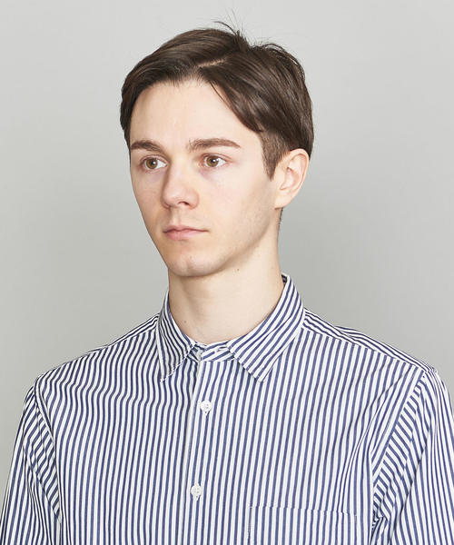 BEAUTY&YOUTH UNITED ARROWS(ビューティーアンドユースユナイテッドアローズ)の「BY ブロード ストライプ シャツ ◆(シャツ/ブラウス・メンズ・ロイヤルブルー/モカ・X-LARGE/LARGE/MEDIUM/SMALL/X-SMALL)」の8枚目の写真