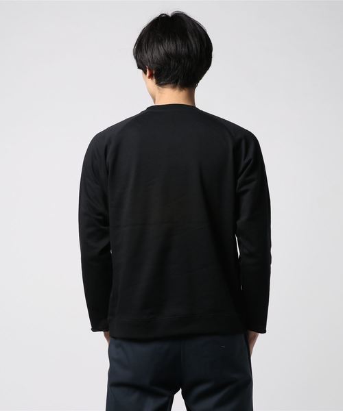 VIBGYOR（ヴィブジョー）の「VIBGYOR Select/ 配色ミニ裏毛クルーネック（スウェット・メンズ・ブラック/オフホワイト/カーキ/モカ・LARGE/MEDIUM/X-LARGE）」の5枚目の写真