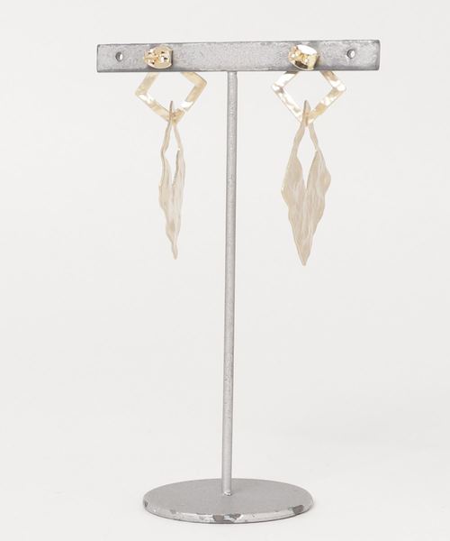 florist（フローリスト）の「【2種展開】スクエア＆サークル艶消しピアス（ピアス（両耳用）・レディース・ゴールド系その他2/シルバー系その他2/ゴールド系その他3/シルバー系その他3・FREE）」の5枚目の写真