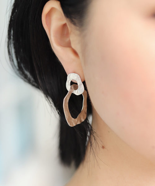 florist（フローリスト）の「【2種展開】スクエア＆サークル艶消しピアス（ピアス（両耳用）・レディース・ゴールド系その他2/シルバー系その他2/ゴールド系その他3/シルバー系その他3・FREE）」の10枚目の写真